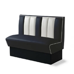 banquette de cuisine rétro bel air bleu marine