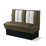 banquette de Diner 2 places bel air vert army