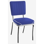 chaise bleu paon rétro los angeles