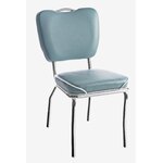 chaise de cuisine rétro chicago bleu poudre