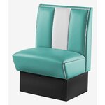 banquette de cuisine 1 place rétro turquoise