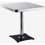 table de Diner américain Kansas en stratifié blanc