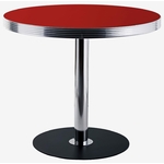 table ronde vintage de terrasse san francisco ronde rouge fraise