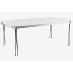 table de cuisine extensible rétro Riverside blanche
