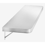étagère murale rétro chromée Springfield blanc
