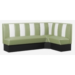 combinaison de banquettes vintage en L vert pistache