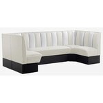banquettes de cuisine 10 personnes vinyle ivoire
