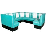 combinaison dangle de Diner bel air vinyle turquoise vintage