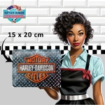 nostalgic art plaque harley davidson motorcycle 15x20 cm rétro