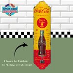 thermomètre vintage coca-cola in bottles