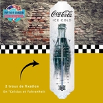 thermomètre vintage coca-cola ice cold blanc