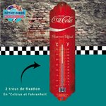 thermomètre vintage coca-cola rouge