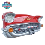 face avant de voiture américaine chevrolet Bel Air rouge