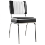 chaise vintage américaine noire pas cher