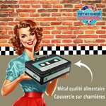 boite à sucre en forme de cassette audio rétro