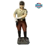 statue en résine d'un policier américain