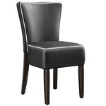 chaise de cuisine Utah rétro vinyle noir