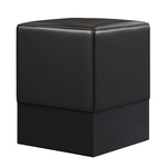 pouf de cuisine Valley vinyle noir