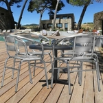 chaises aluminium de terrasse qualité professionnelle