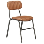 chaise vintage américaine Red Rock vinyle marron