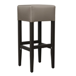 tabouret de bar rétro américain City vinyle taupe