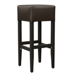 tabouret de bar américain vinyle marron