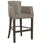tabouret de bar américain rembourré Texas vinyle taupe