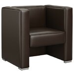 fauteuil club américan Diner vinyle marron