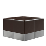 pack de 4 tabourets vintage en vinyle marron pour restaurant ou cuisine