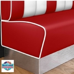 banquette de Diner américain pour cuisine en vinyle résistant