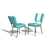 chaise-retro-turquoise
