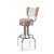 tabouret de bar chromé Bel Air 28-77-cb Airline rétro Vieux rose