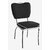 chaise Chicago rétro chromée vinyle noir
