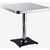 table de Diner américain Kansas en stratifié blanc