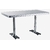 table de cuisine 2 pieds chromés blanche