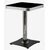 table de terrasse carrée rétro Worcester laquée noir