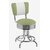 tabouret vintage avec dossier bicolore little rock vert pistache