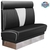 banquette de Diner vintage Boston avec repose-têteen vinyle noir