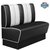 banquette de Diner américain Kansas vinyle noir base bois
