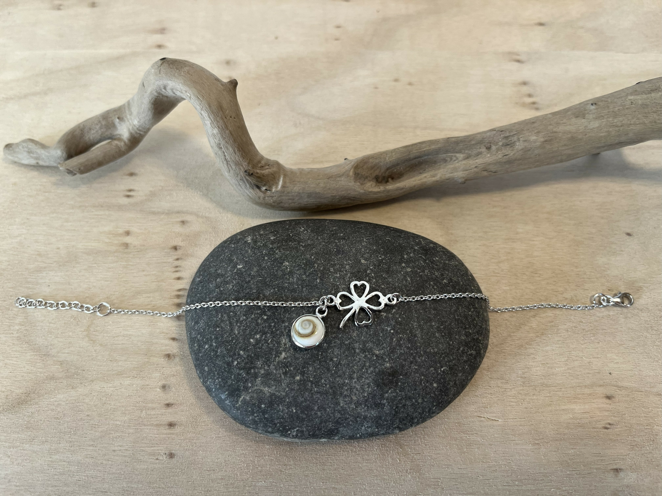 Bracelet Trèfle & Œil de Lucie