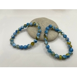Agate Faceté Vanilla Blue 2