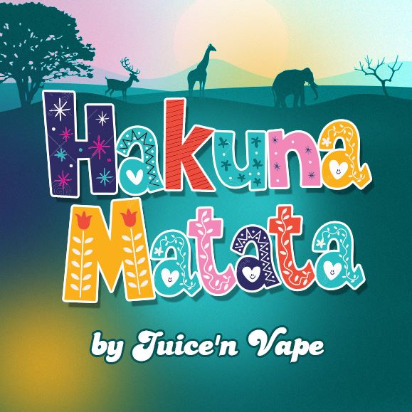 Arme concentr Hakuna Matata 10ml - Juice n Vape - Fraise Kiwi