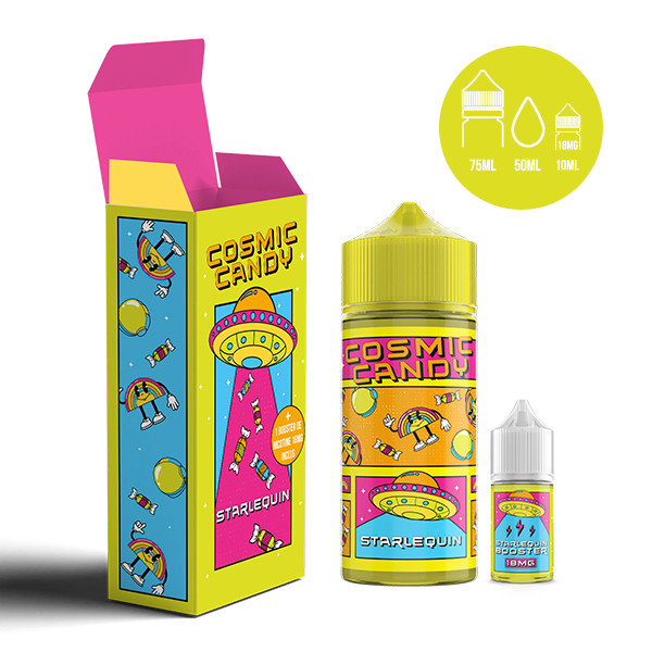 Starlequin 50ml - Cosmic Candy (+1 Booster 3mg Aromatisé !)
