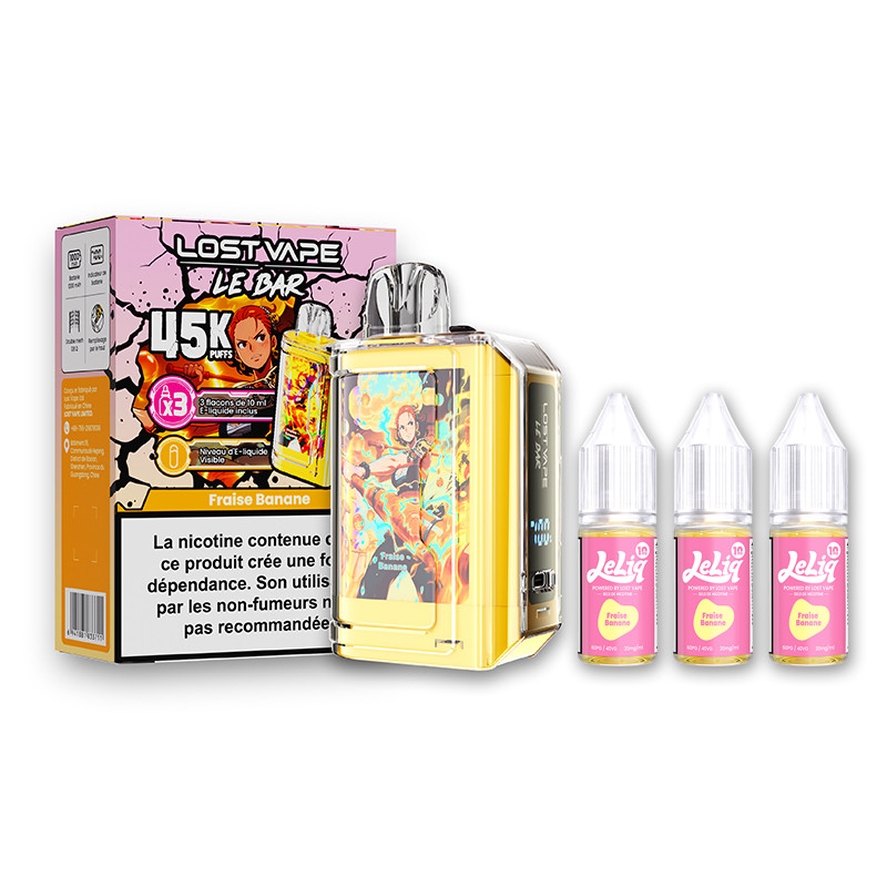puff-le-bar-45k-fraise-banane-1000mah-32ml-lost-vape