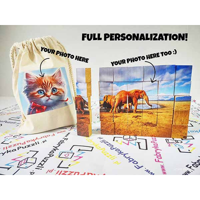 Puzzle mosaïque en bois personnalisés