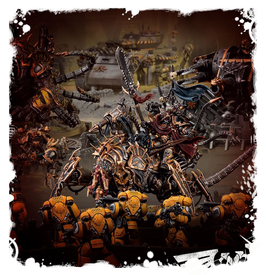 Figurine Warhammer 40k : Lord Discordant / Vex Machinator – Black Legion – Peinte Et Assemblée