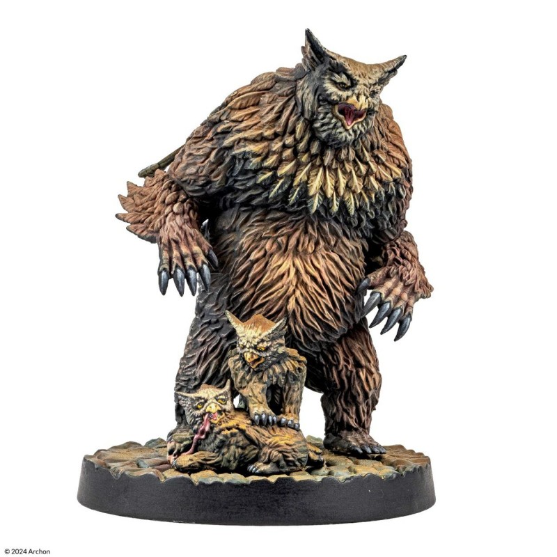 dungeons-lasers-figurines-owlbear-family