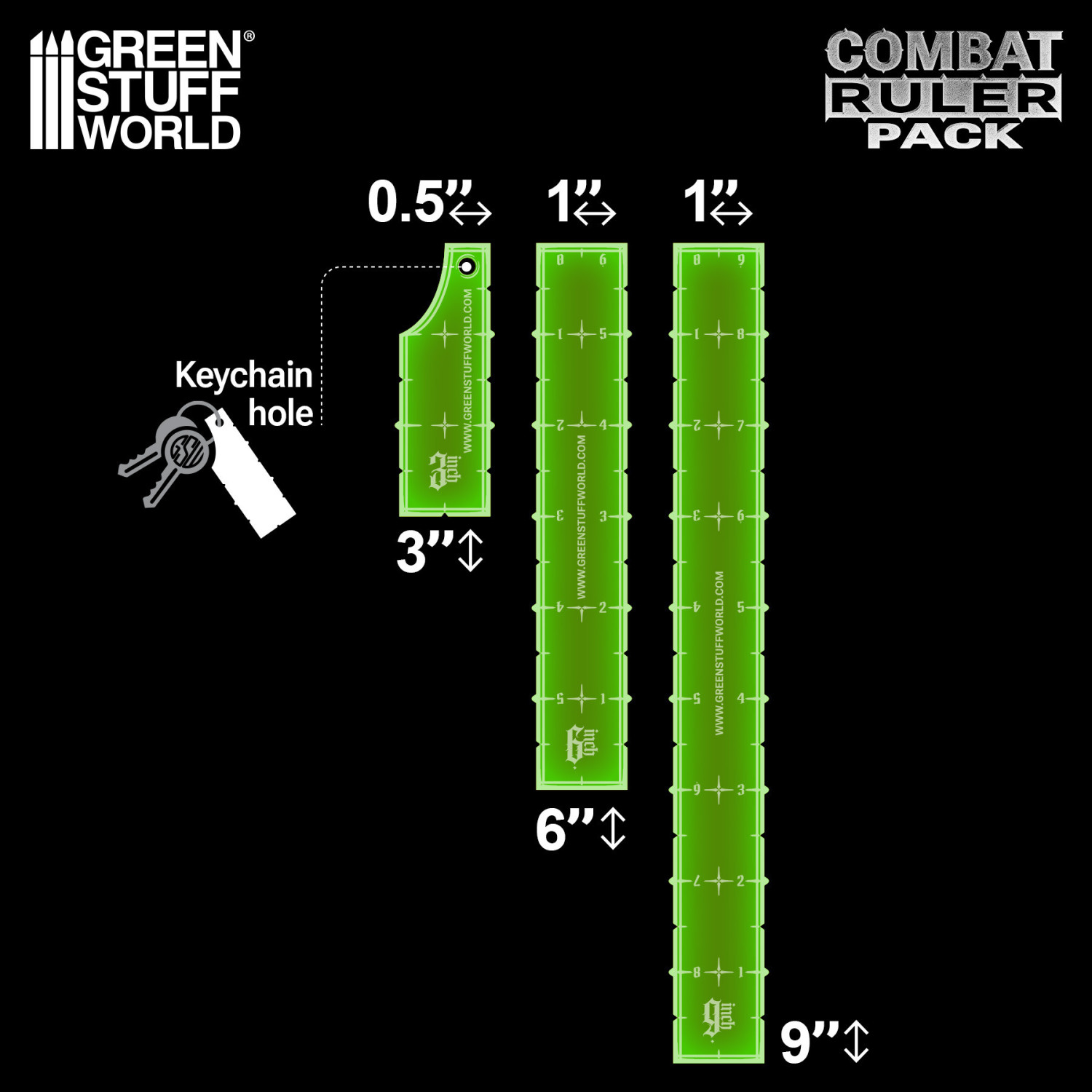 pack-jauges-de-combat-3-6-9-vert-fluo