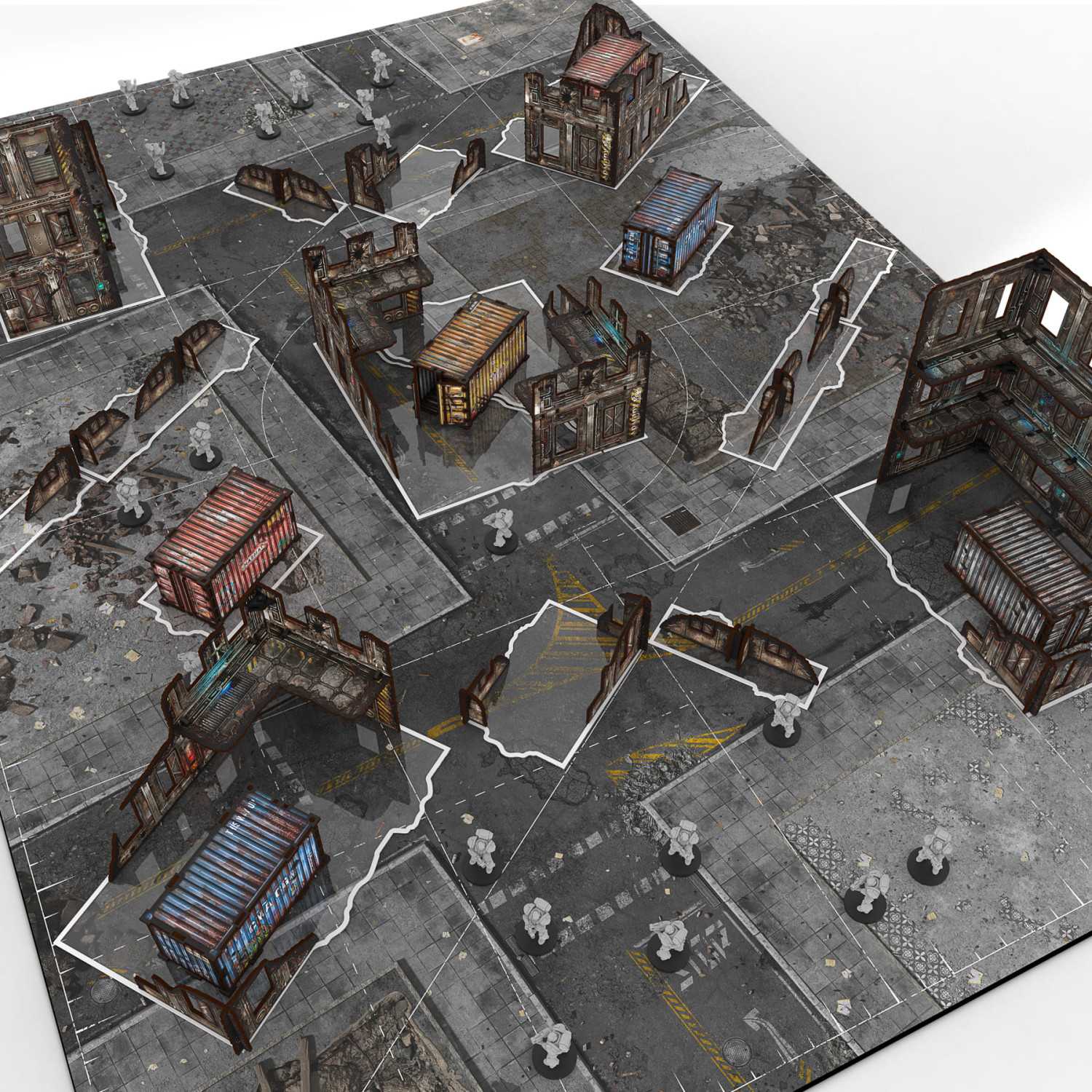 gabarit ruine basiques 11e edition pour wh40k compatibles 1