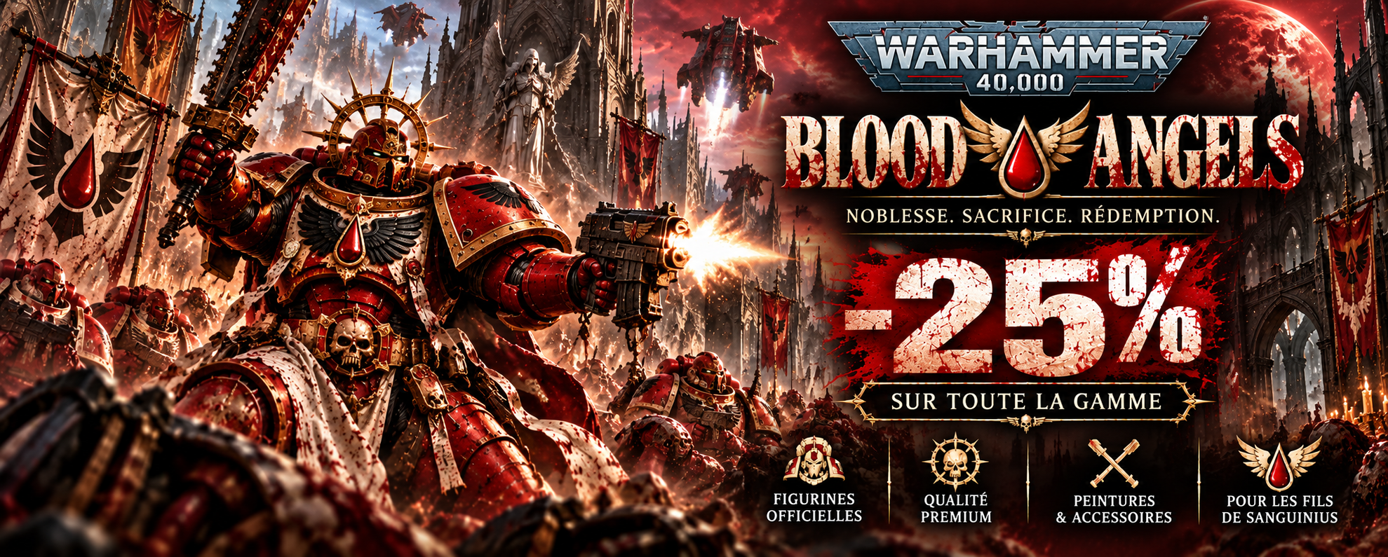 promotion blood angels 25 sur la gamme